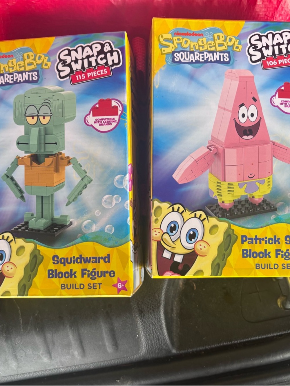 SpongeBob SquarePants Patrick Star Pink Block Figure Snap & Switch Build Set